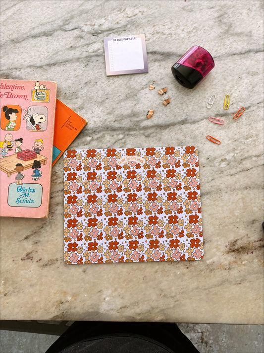 Tapis de souris Fleuris illustré Gold Heart Club