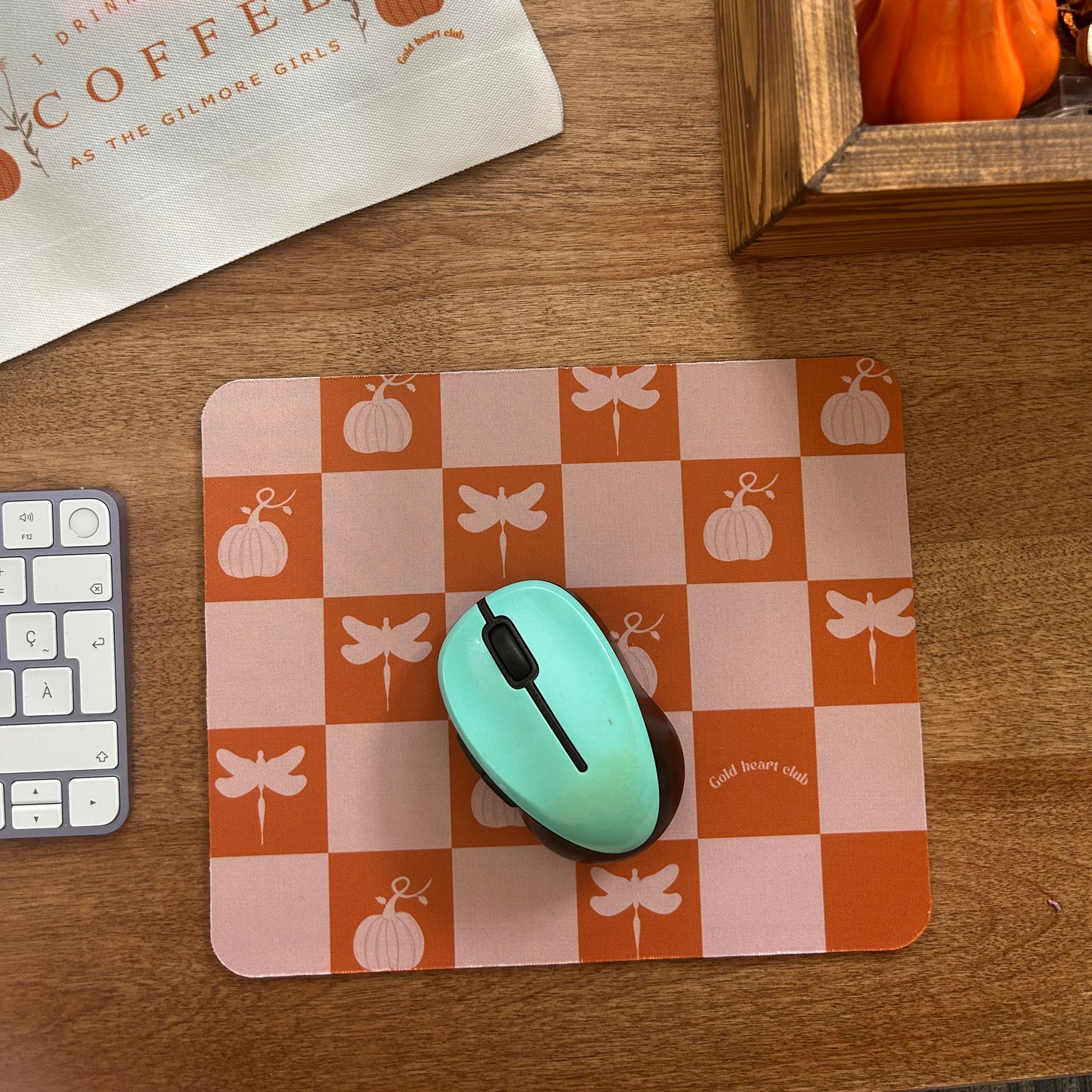 Tapis souris Fall fait au Québec Gold Heart Club