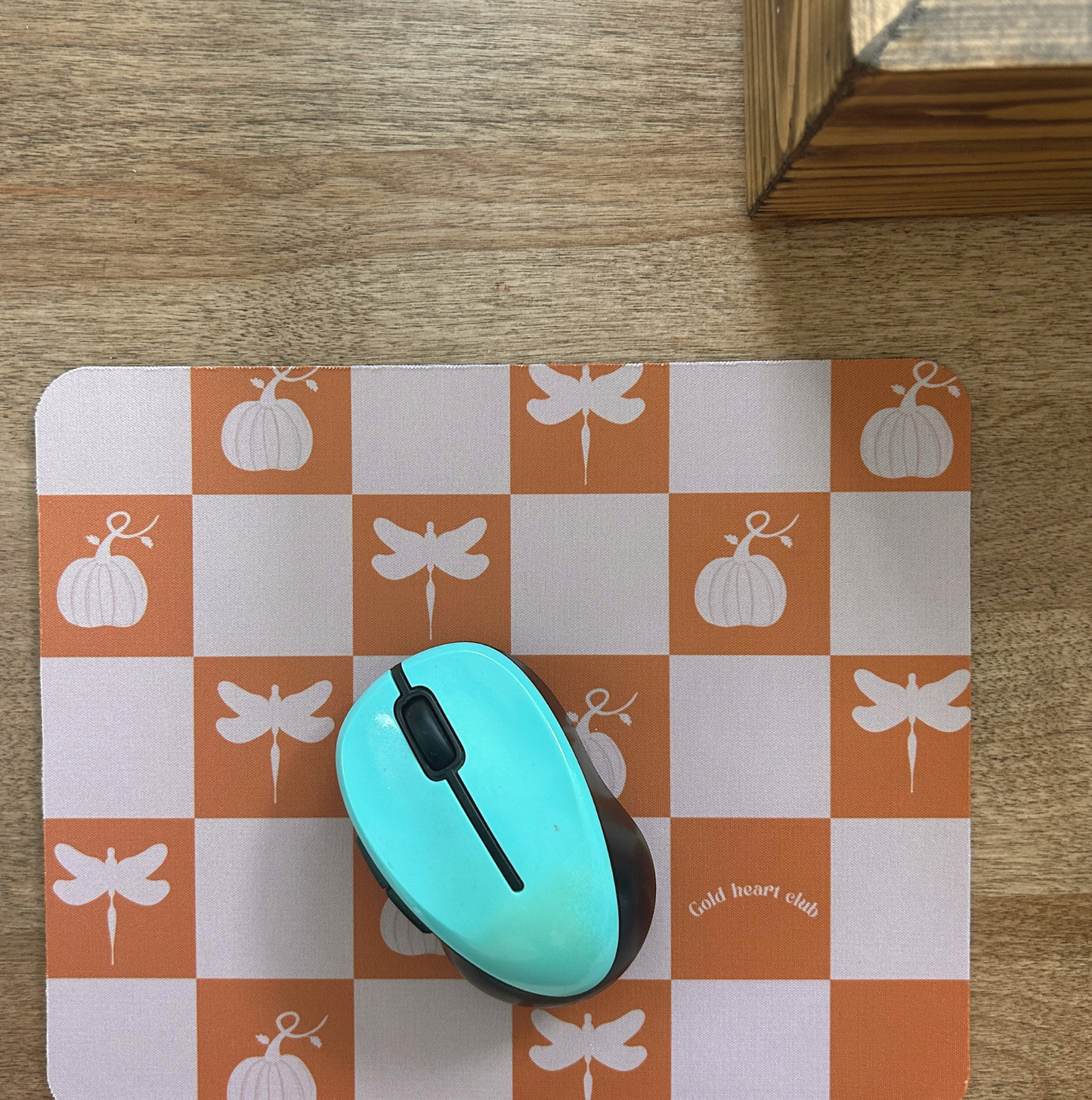 Tapis souris Fall fait au Québec Gold Heart Club
