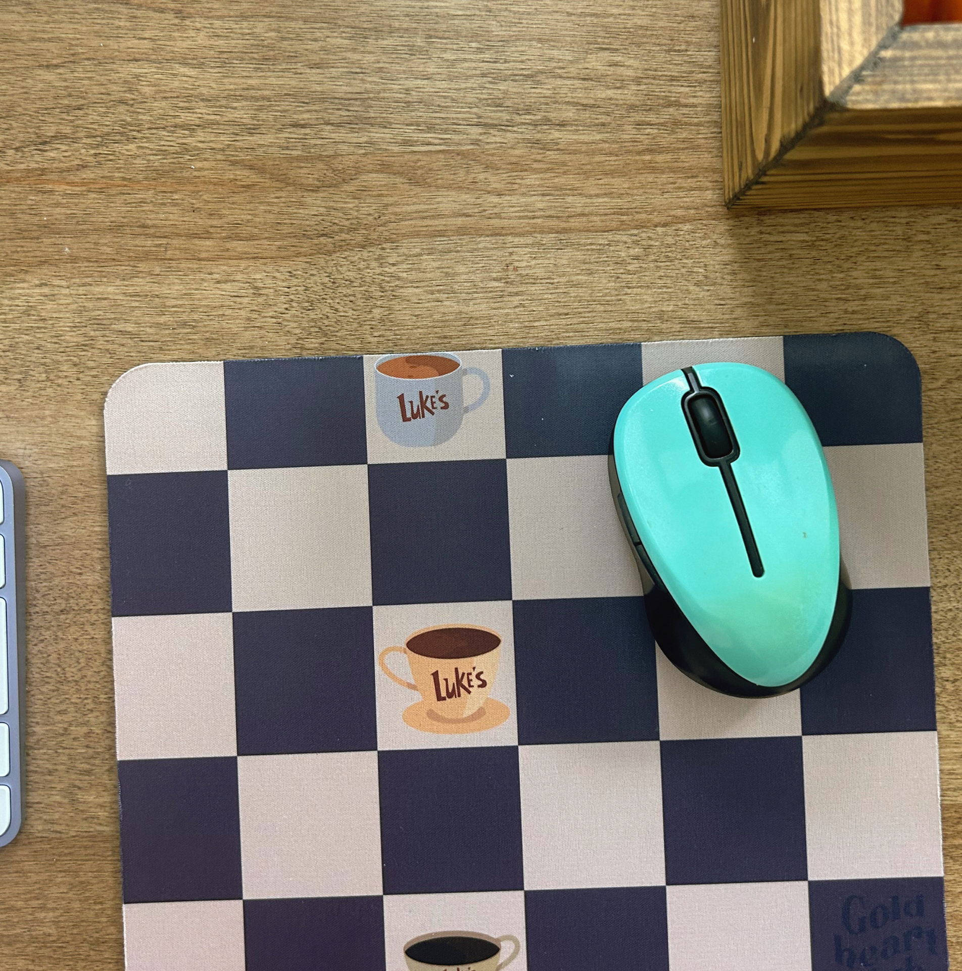 Tapis souris Lukes fait au Québec Gold Heart Club