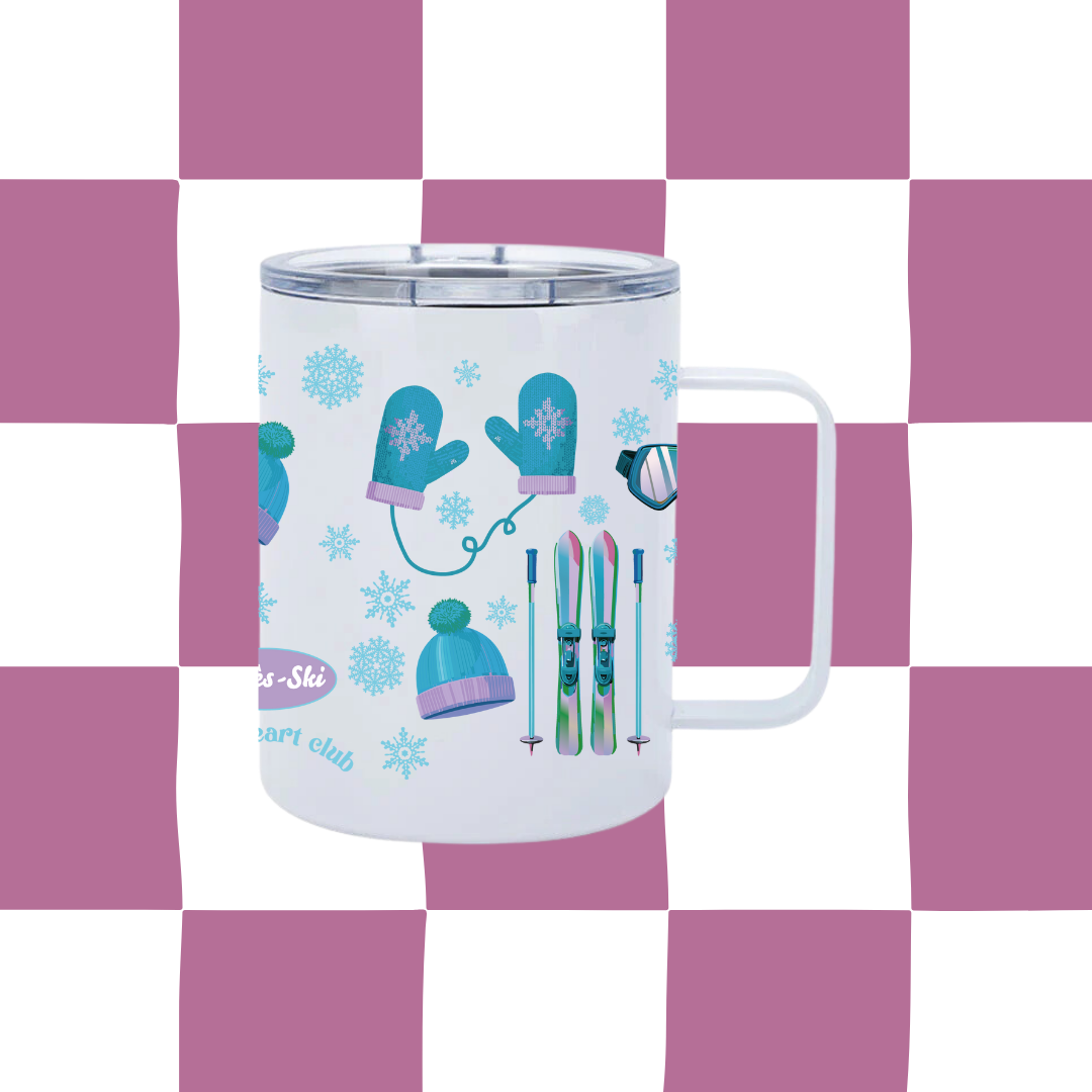 Tasse illustrée Après-Ski fait au Québec Gold Heart Club