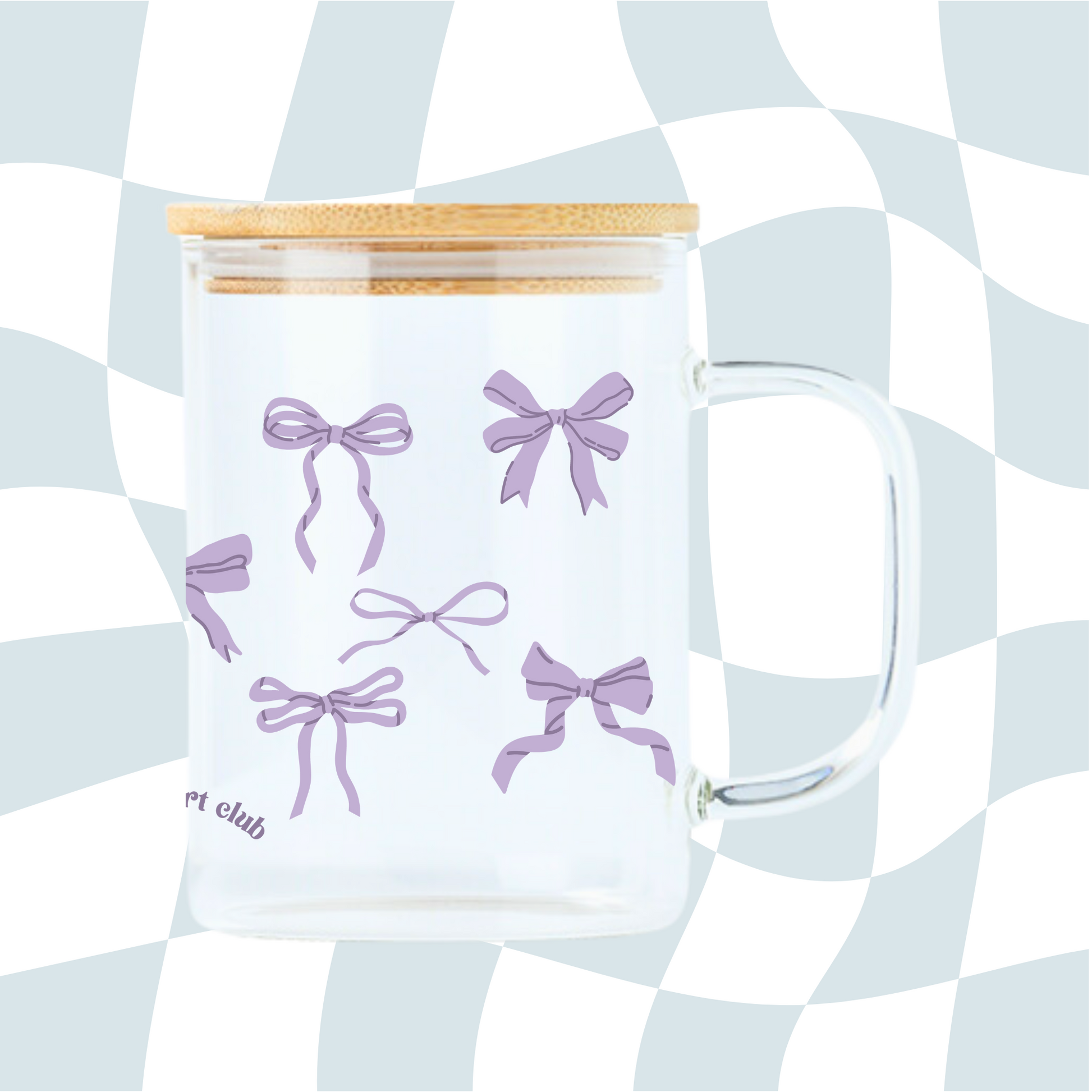 Tasse illustrée Boucles Gold Heart Club fait au Québec