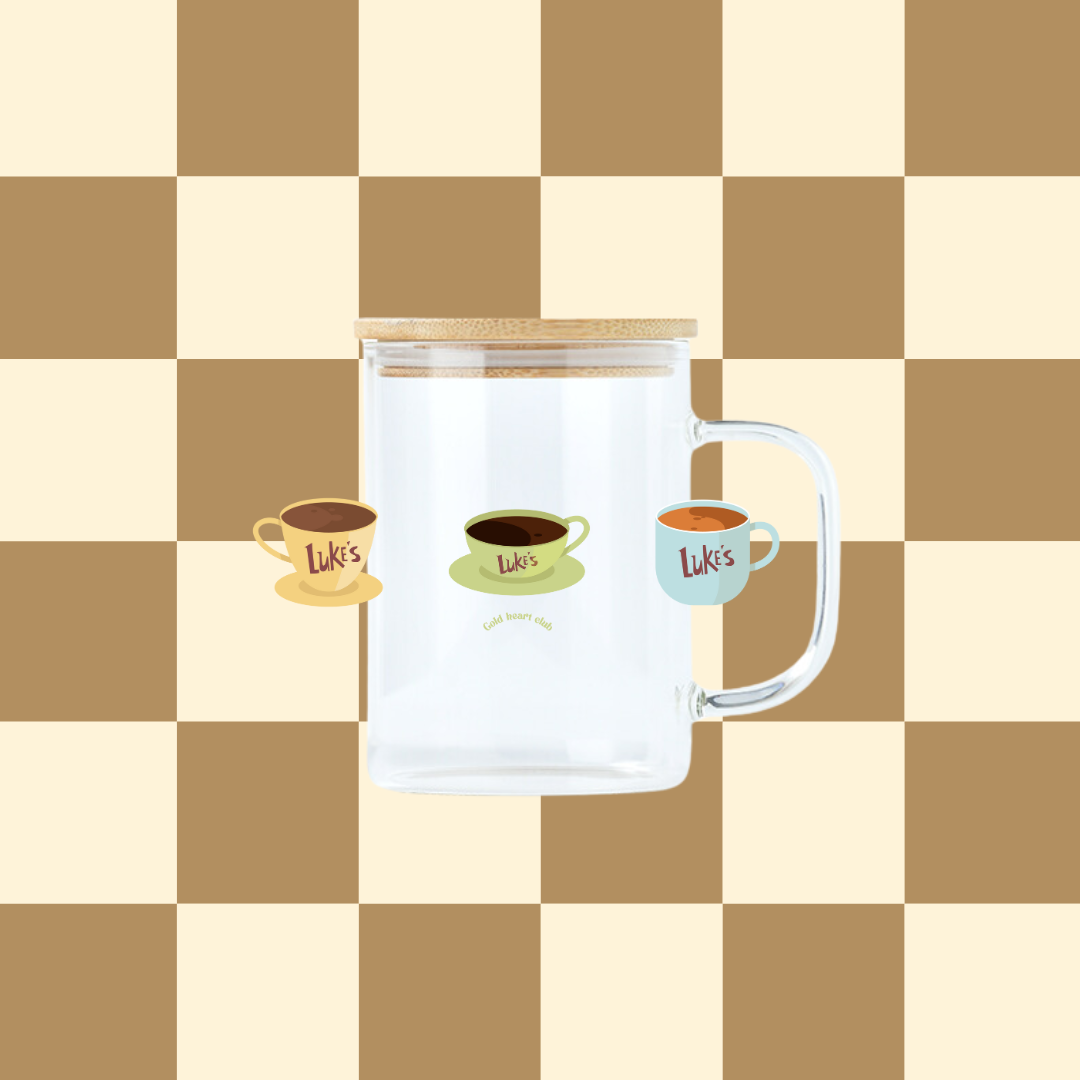 Tasse illustrée Gilmore Girls Luke's Gold Heart Club