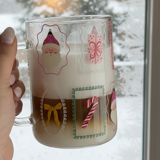 Tasse illustrée Père Noël Gold Heart Club