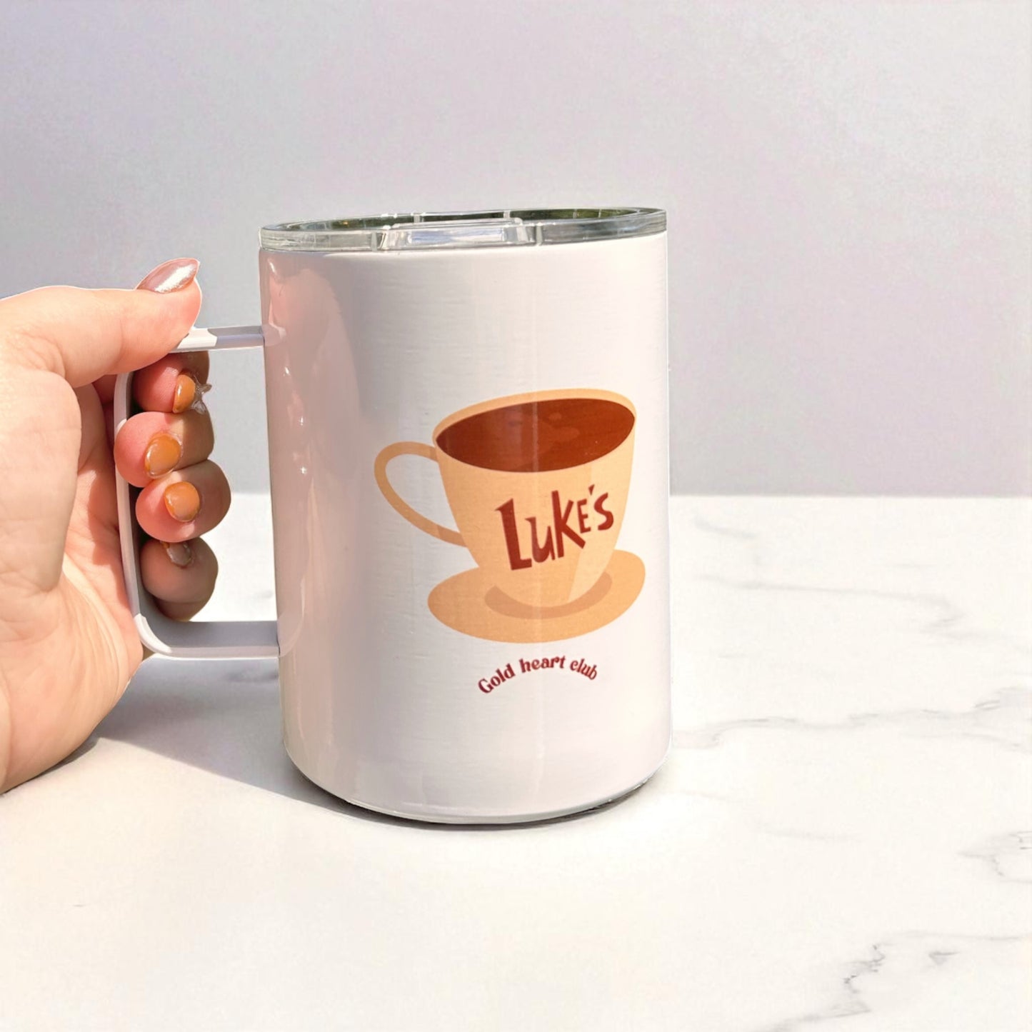 Tasse illustrée Luke's Gold Heart Club