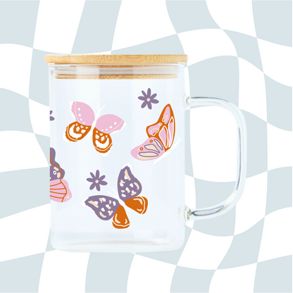 Tasse illustrée Papillons Gold Heart Club fait au Québec