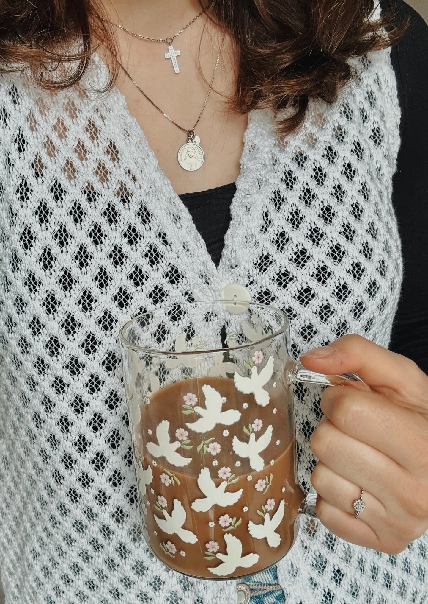 Tasse illustrée Peaceful Gold Heart Club