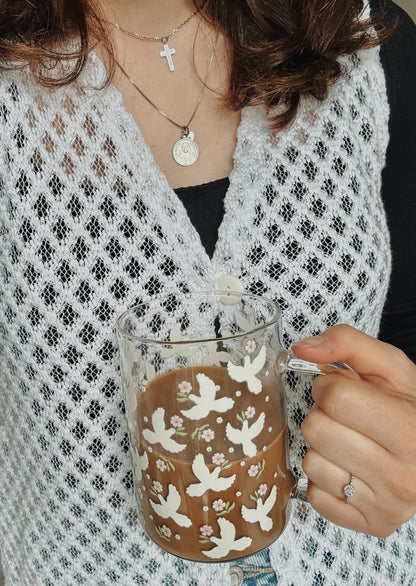 Tasse illustrée Peaceful Gold Heart Club