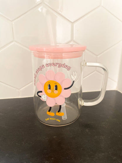 Tasse illustrée Small Steps Everyday fait au Québec Gold Heart Club