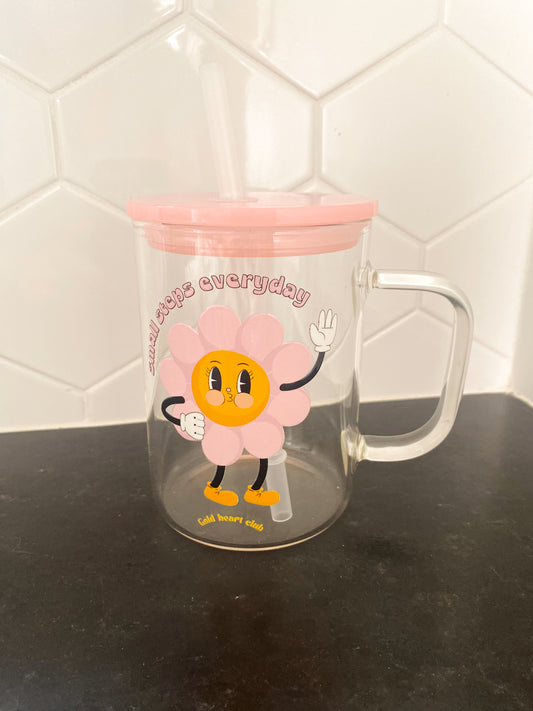 Tasse illustrée Small Steps Everyday fait au Québec Gold Heart Club