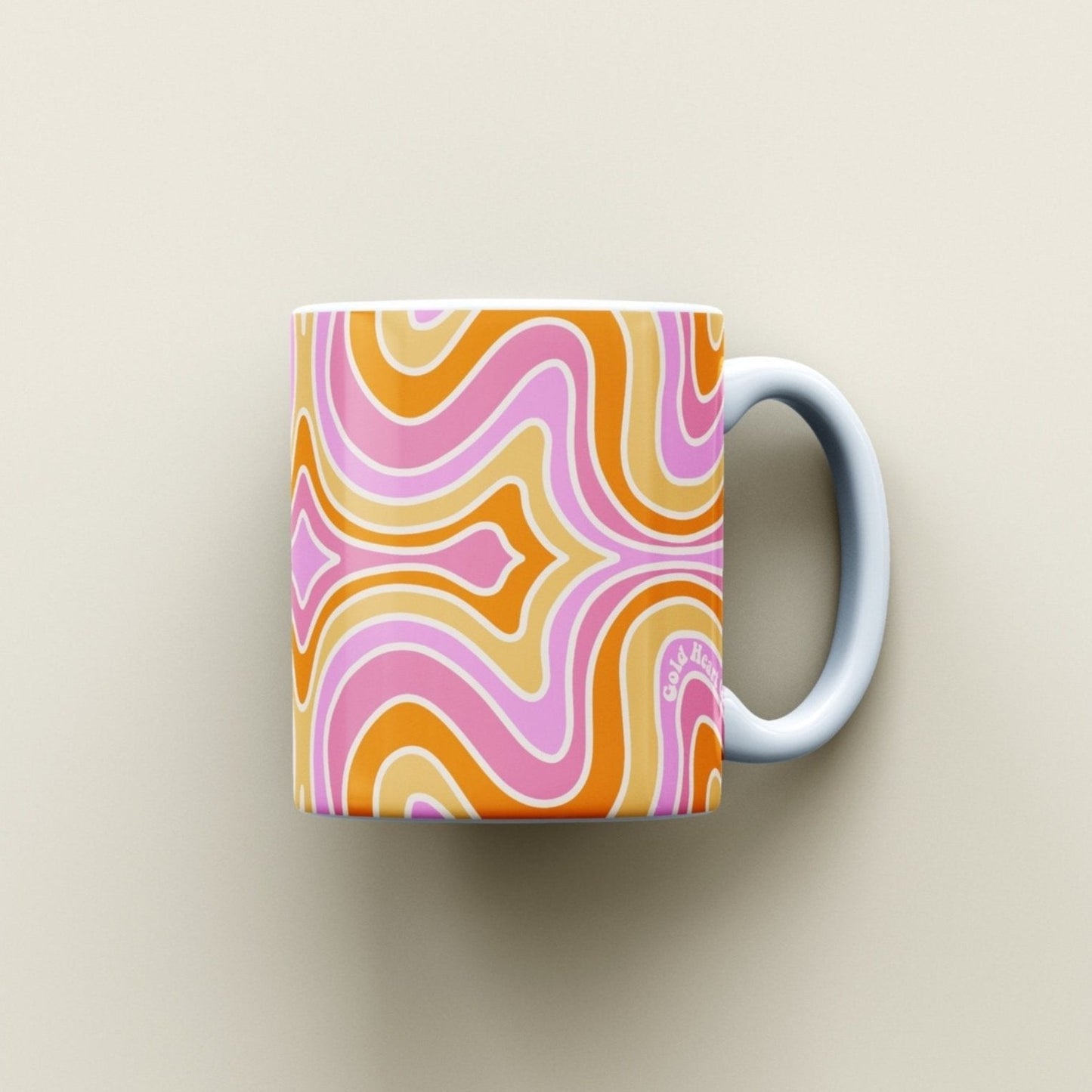 Tasse illustrée Trippy fait au Québec Gold Heart Club