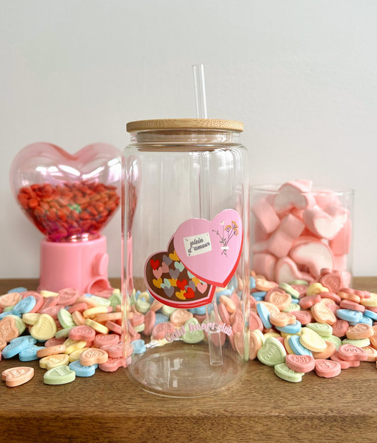 Tasse cute illustré au Québec Plein d'amour Gold Heart Club