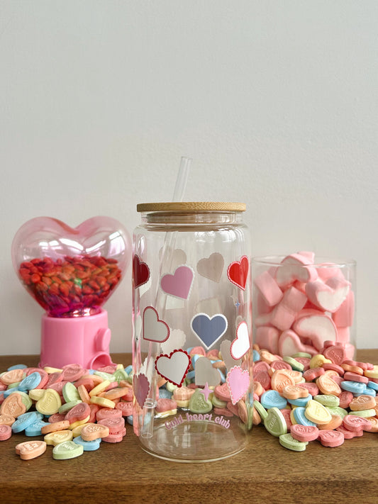 Tasse cute illustré au Québec Coeurs dentellés Gold Heart Club