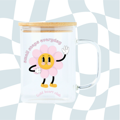 Tasse illustrée Small Steps Everyday fait au Québec Gold Heart Club