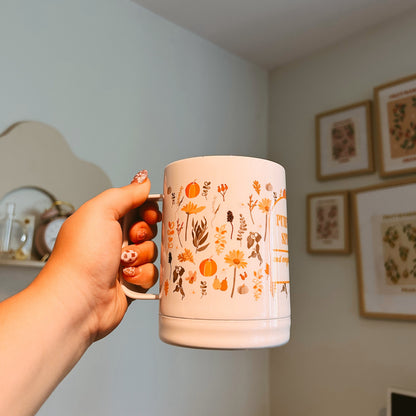 Tasse isolée illustrée Pumpkin Spice Gold Heart Club