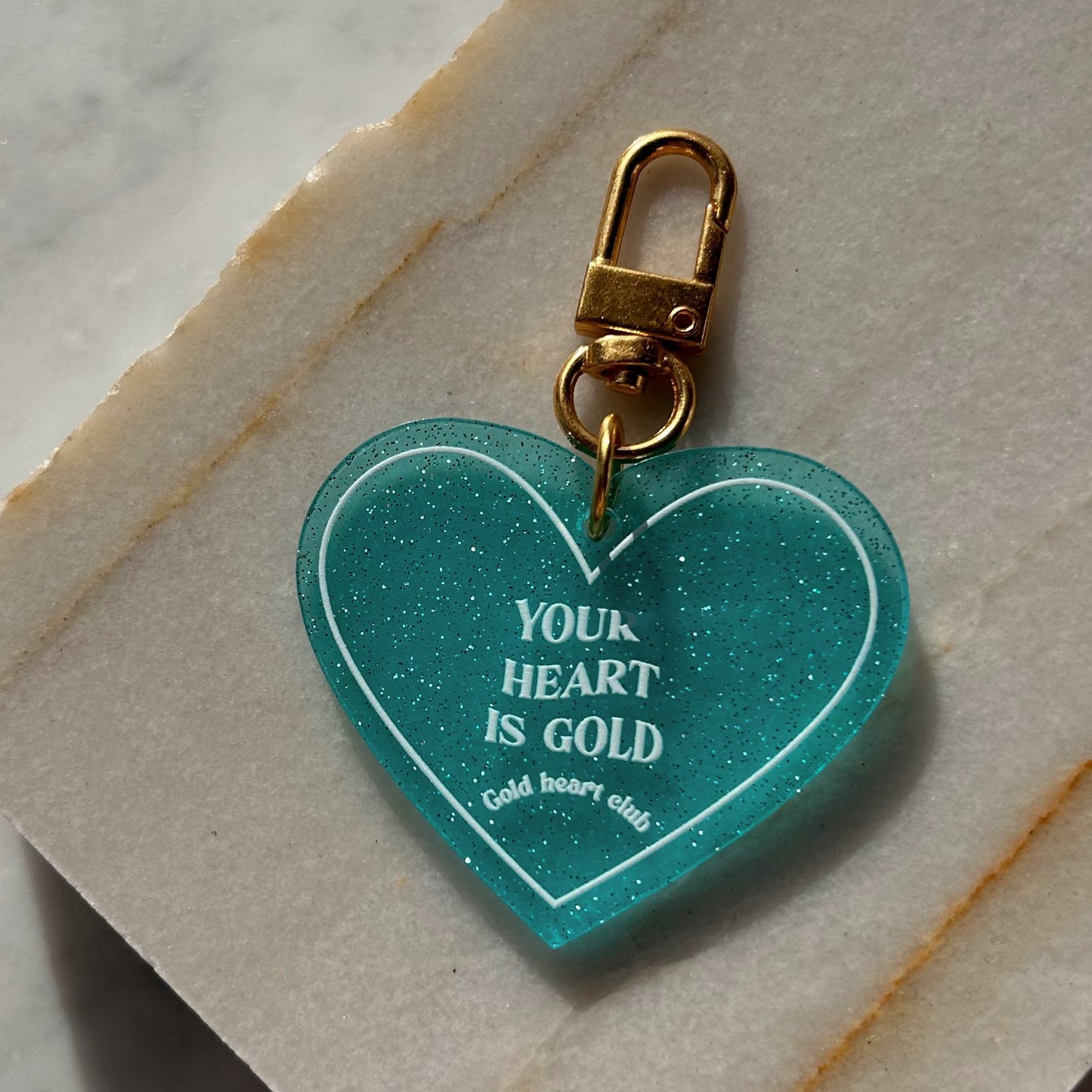 Your Heart Is Gold Keychain