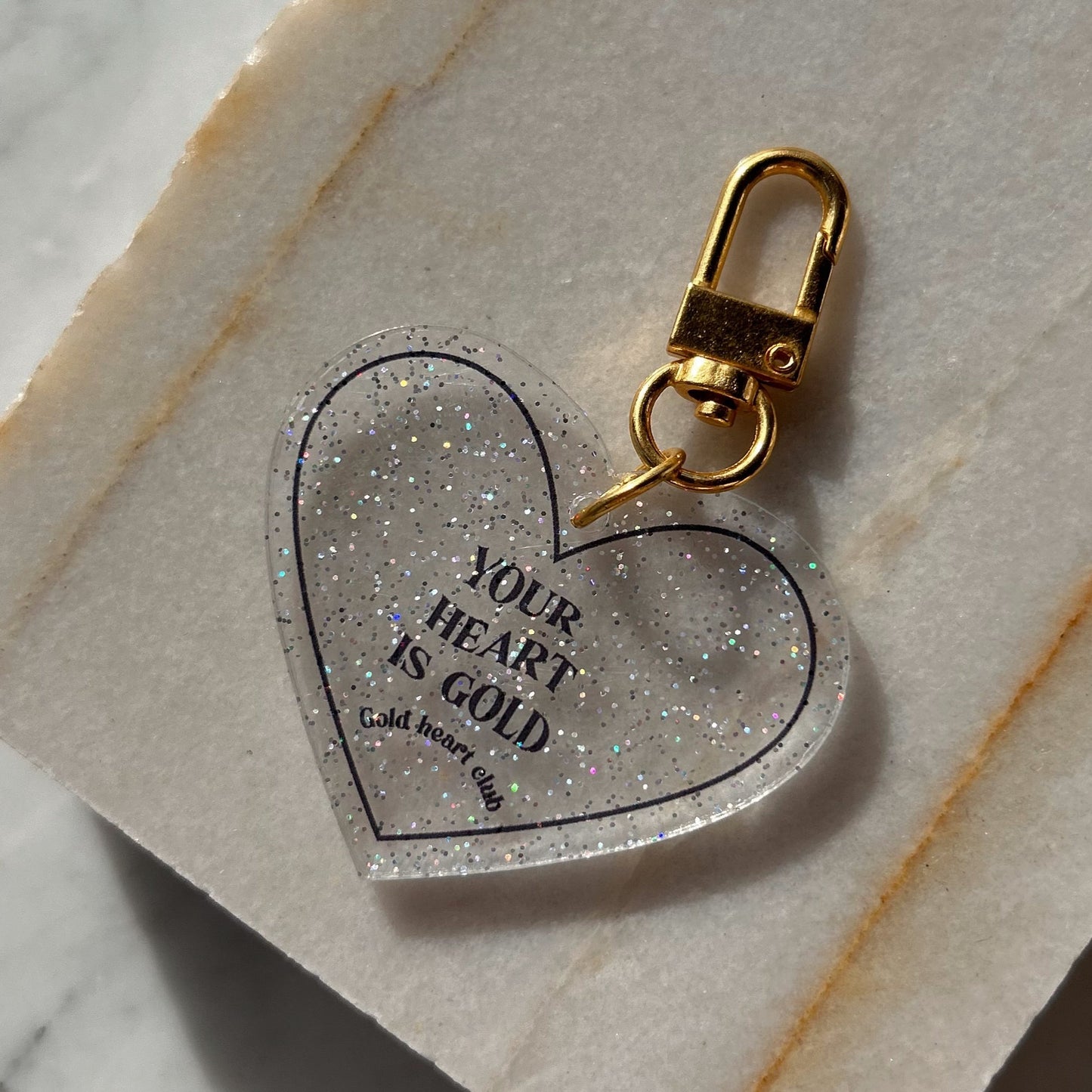 Your Heart Is Gold Keychain