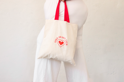 Tote bag Basic pour femme tissu beige fait au Québec Gold Heart Club 