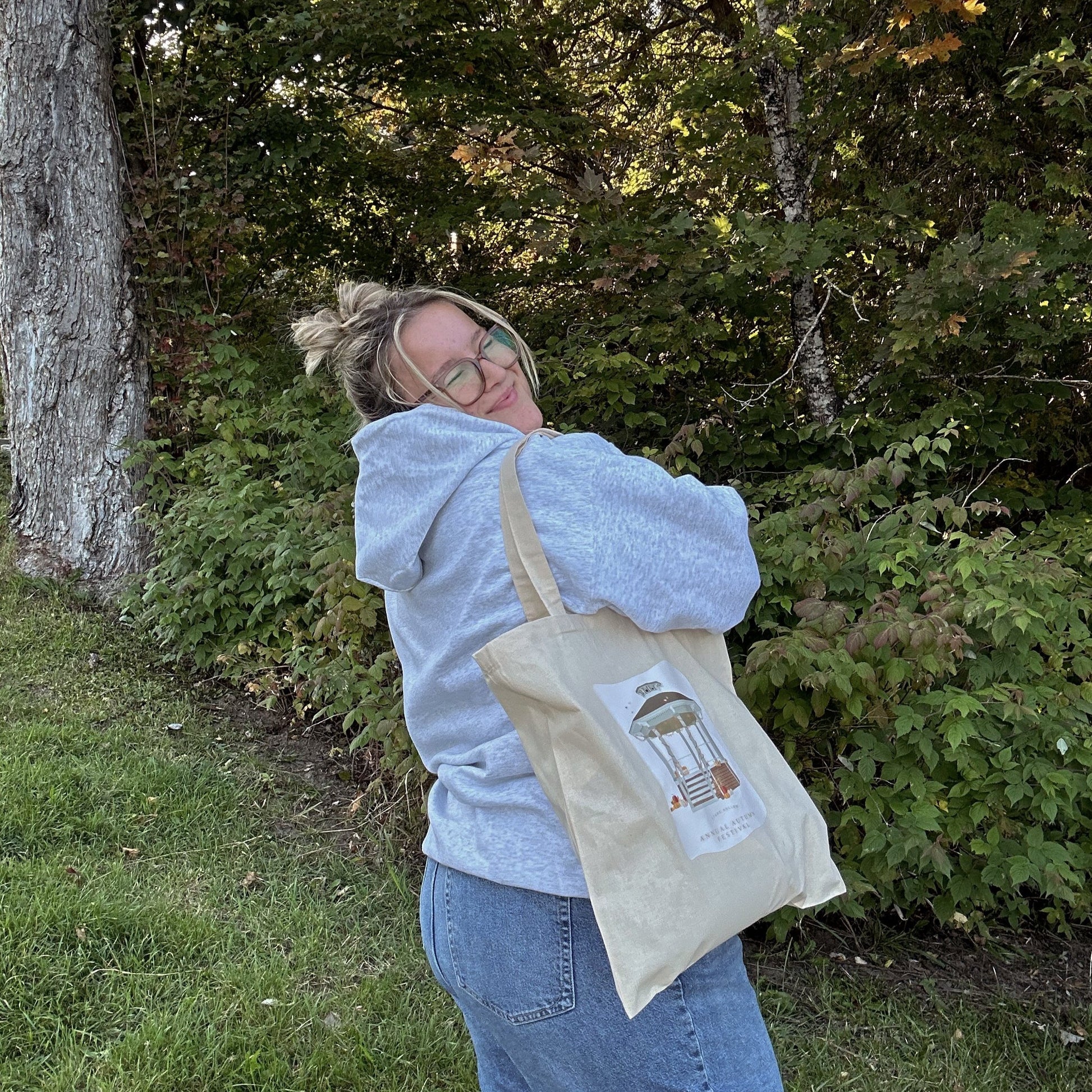 Tote bag tissu beige Gilmore Girls