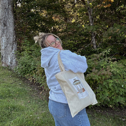 Tote bag tissu beige Gilmore Girls