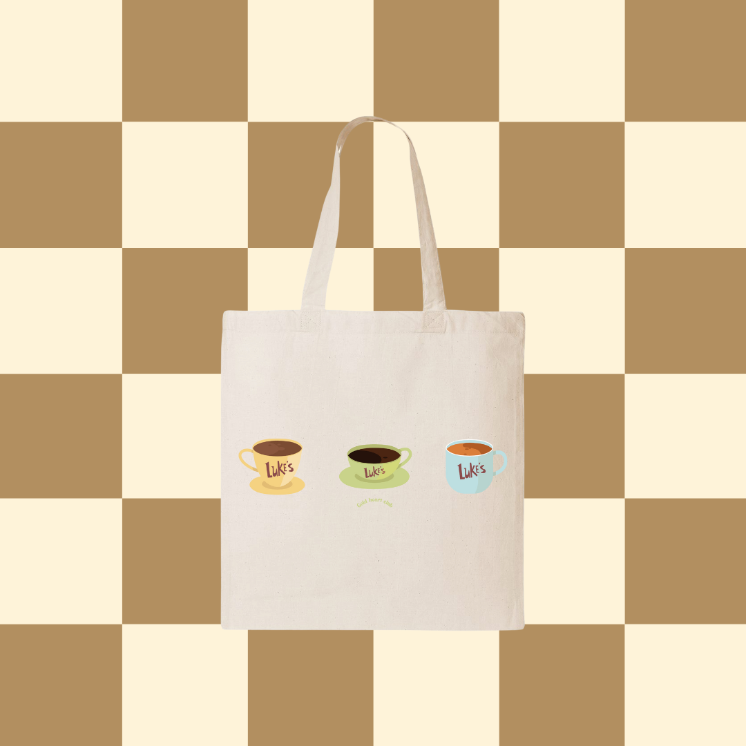 Tote bag tissu beige Gilmore Girls