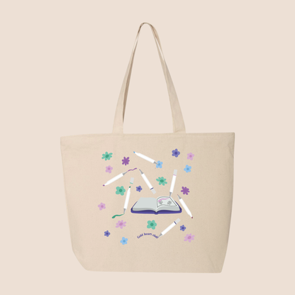 Totebag Coloriage illustré Gold Heart Club