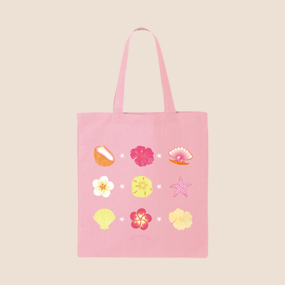 Tote bag illustré coquillage gold Heart Club