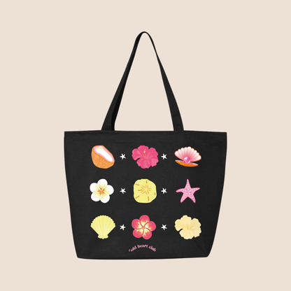 Tote bag illustré coquillage Gold Heart Club