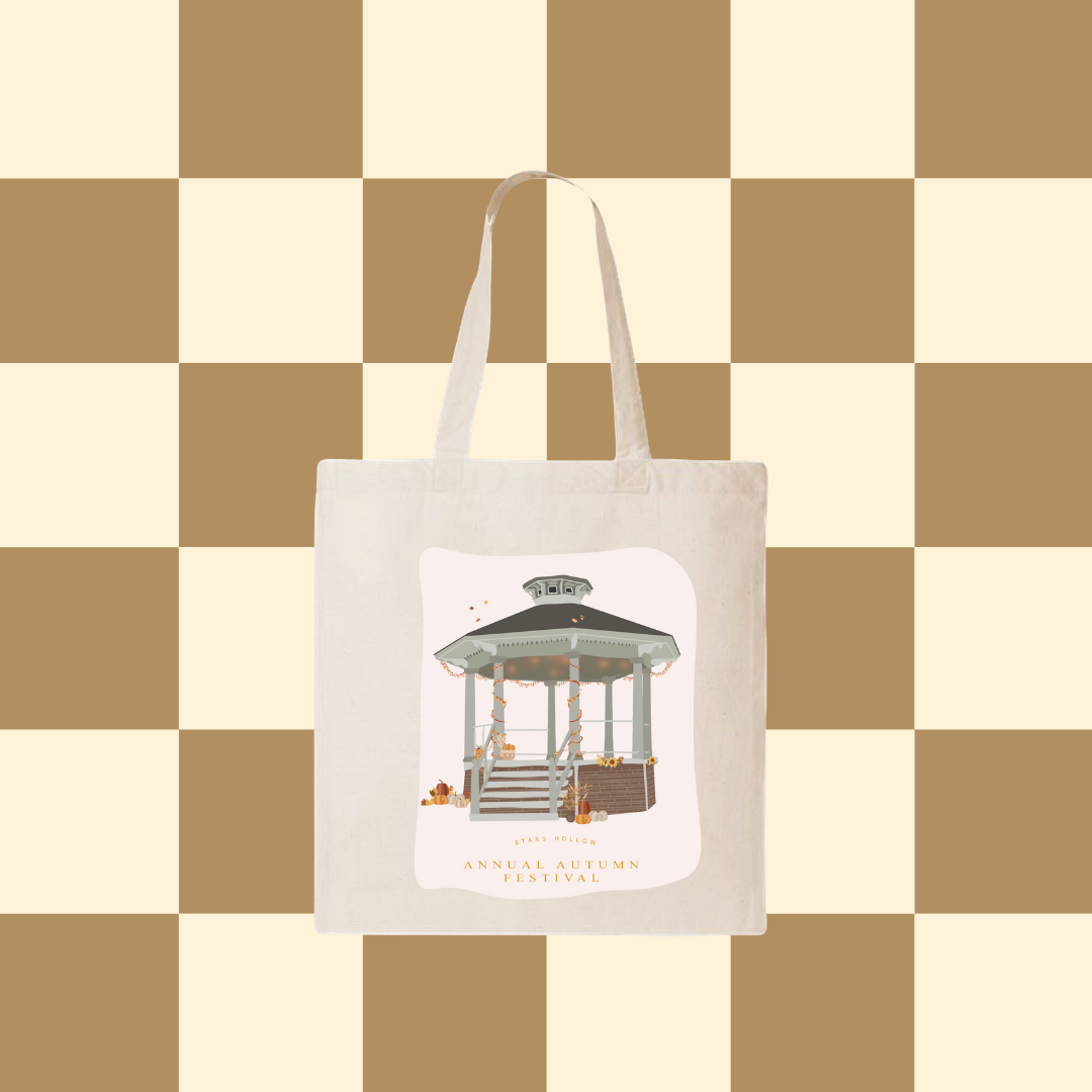 Tote bag tissu beige Gilmore Girls