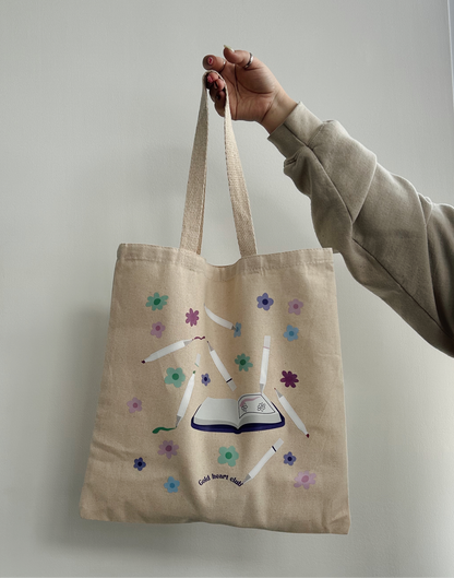 Totebag Coloriage illustré Gold Heart Club
