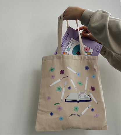 Totebag Coloriage illustré Gold Heart Club