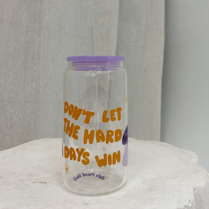 Verre illustré Champignons Gold Heart Club