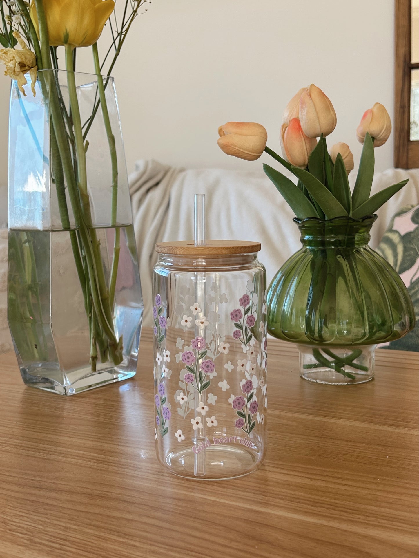 Verre illustré Lavanderaie Gold Heart Club