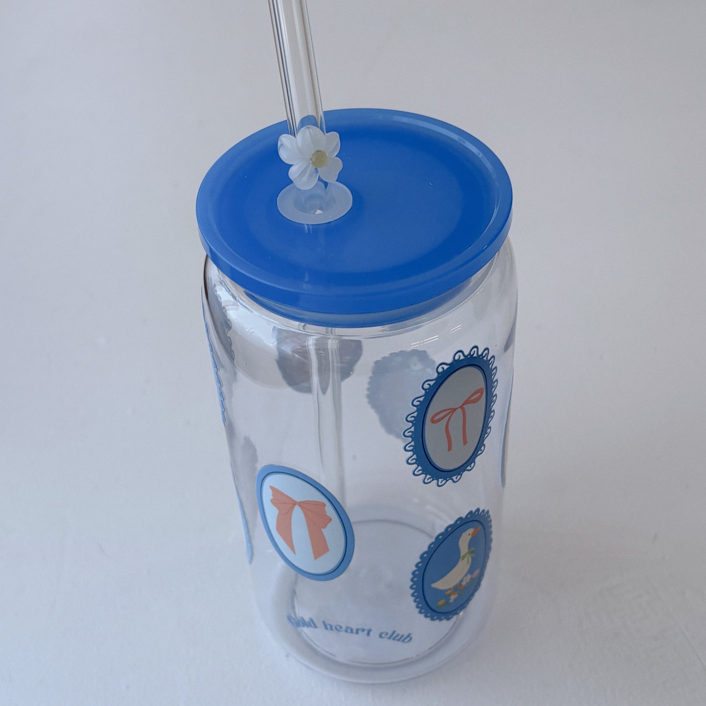 Idée cadeau Verre illustré Oies & Boucles fait au Québec
