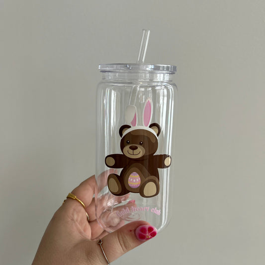 Verre Pâques illustré Gold Heart Club