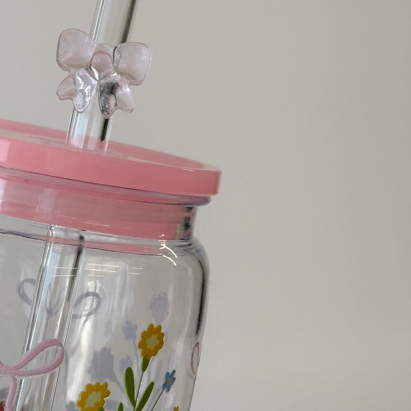 Idée cadeau Verre illustré Petits bouquets fait au Québec