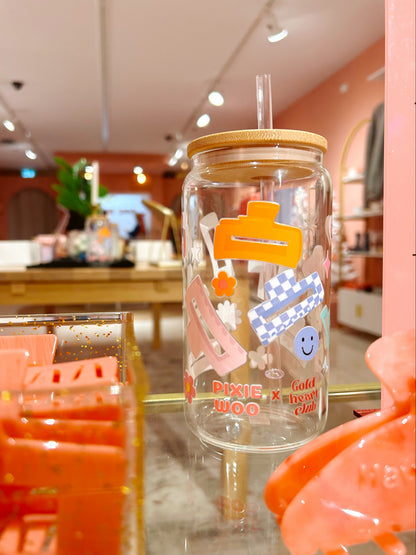 Verre illustré Pince Groovy fait au Québec Gold Heart Club