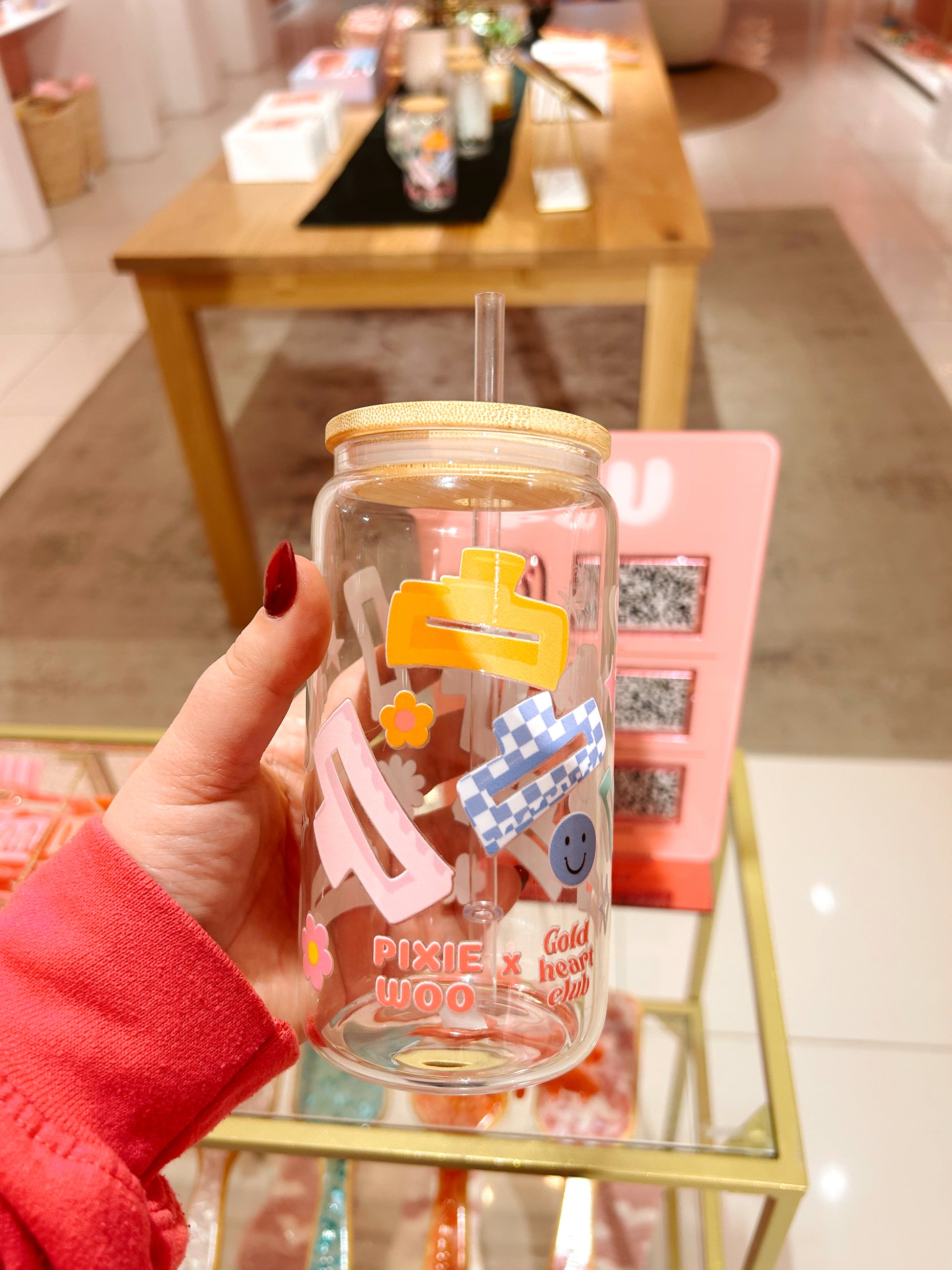 Verre illustré Pince Groovy fait au Québec Gold Heart Club