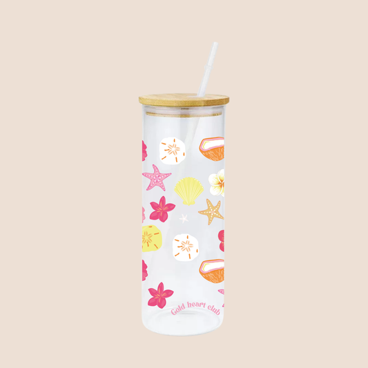 Verre illustré Tropico Gold Heart Club