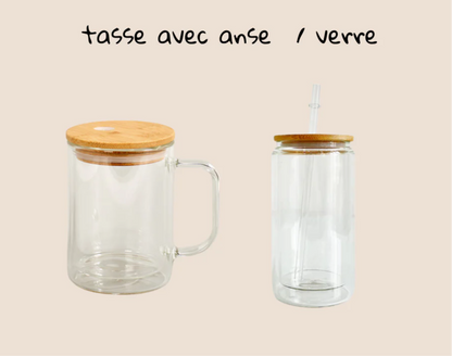 Verre au choix idée cadeau créatif Gold Heart Club