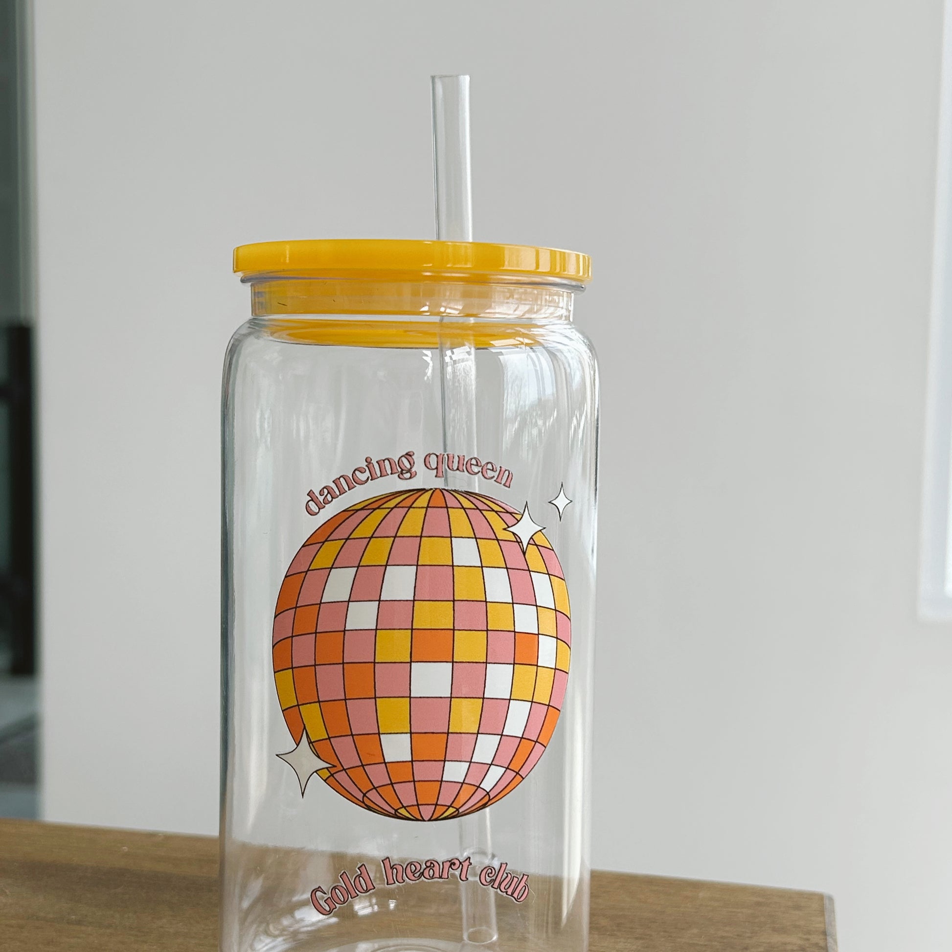 Verre Dancing Queen de qualité fait au Québec Gold Heart Club