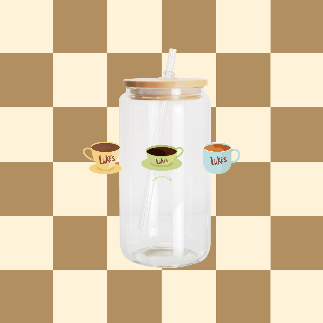 Verre illustré Gilmore Girls Luke's Gold Heart Club