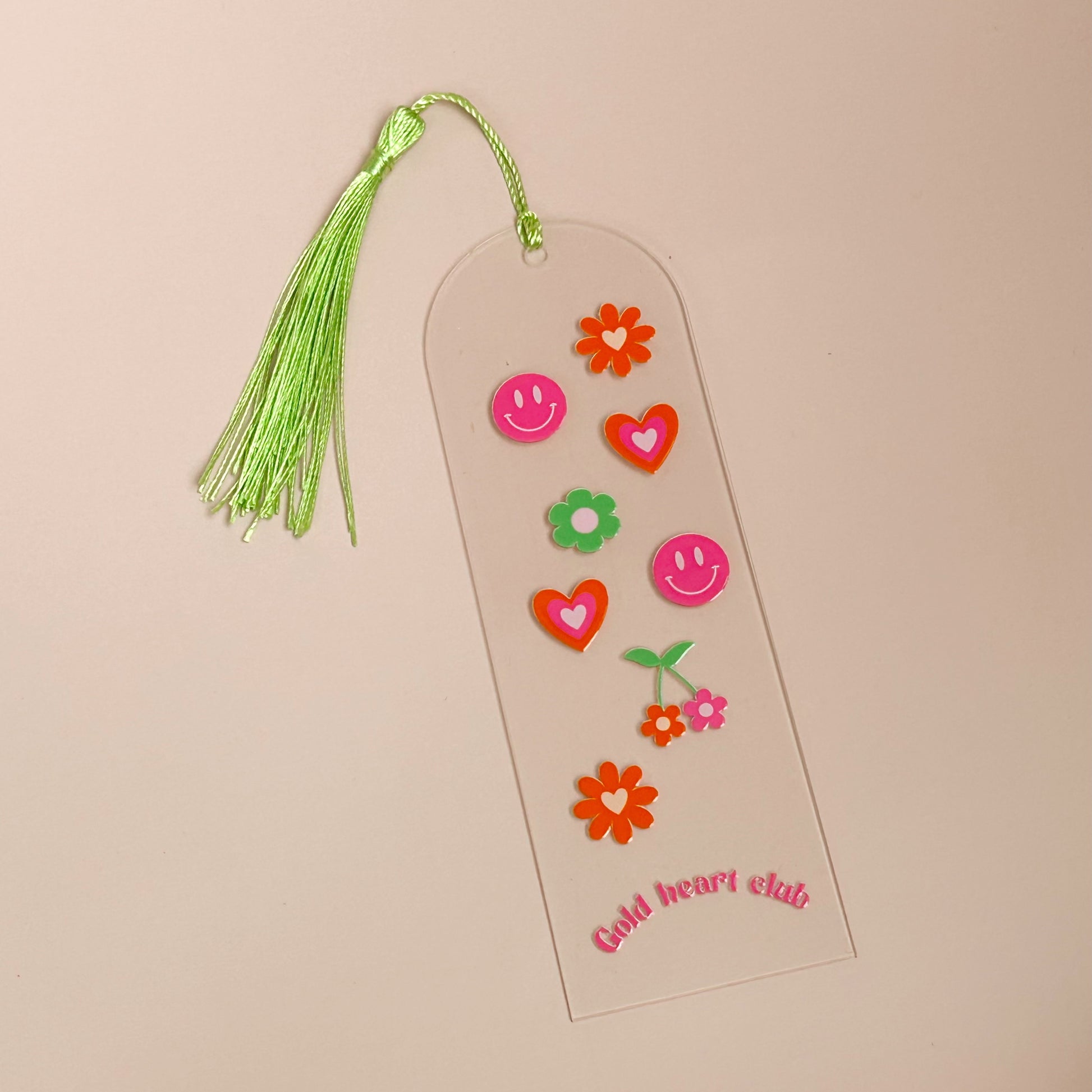 Signet illustré Groovy Gold Heart Club