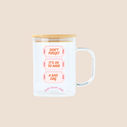 Tasse illustrée Bad Day Gold Heart Club