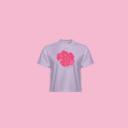 Chandail illustré Hibiscus Rose Gold Heart Club