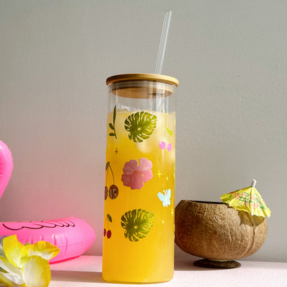 Verre illustré Tropico Disco Gold Heart Club